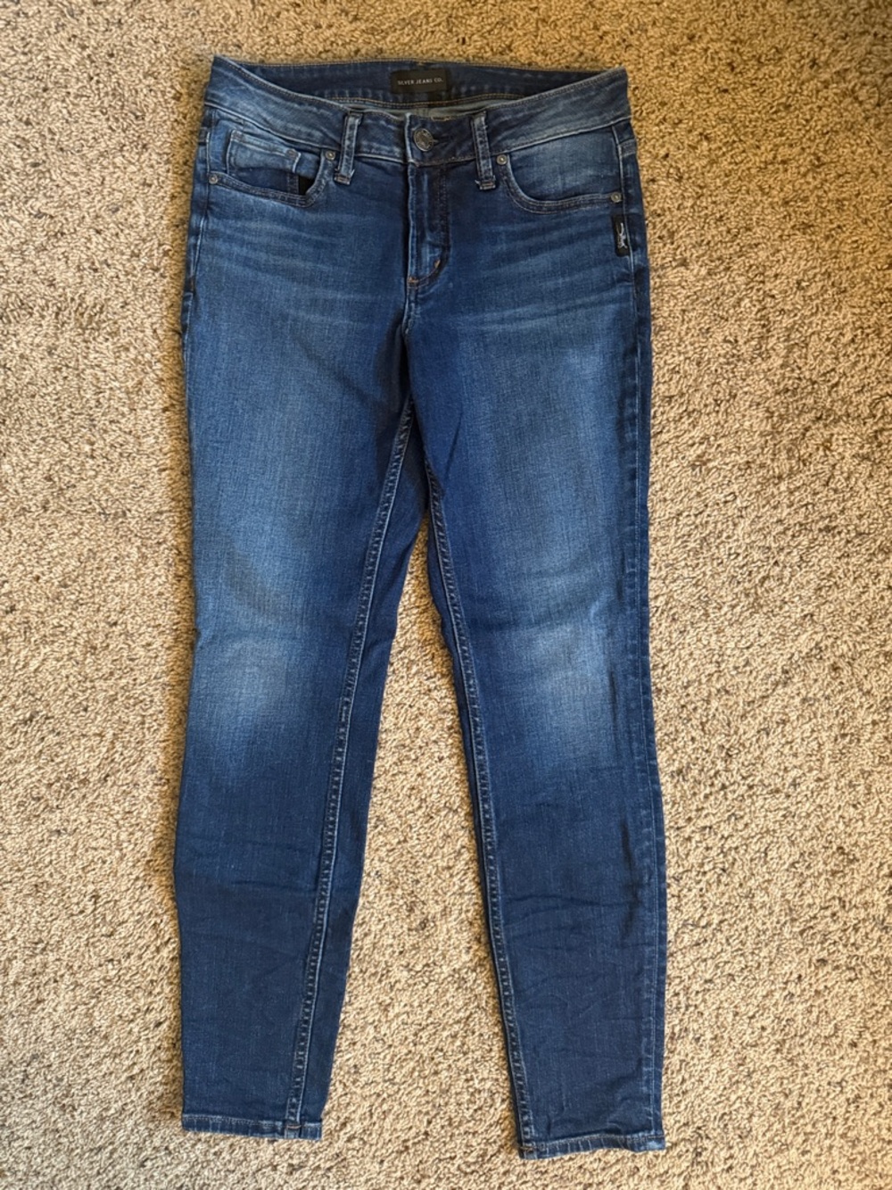 Silver Jeans Women's Dark Blue Skinny Jeans